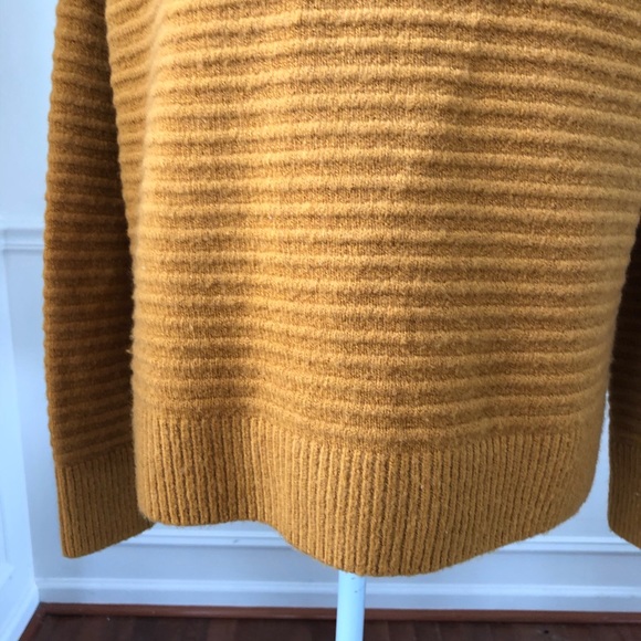 Madewell Belmont Mockneck Sweater Golden Hvt NWT S - Picture 5 of 8